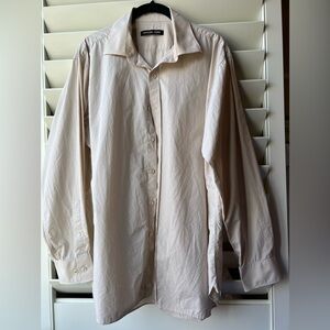 Michael Kors - Long Sleeve Dress Shirt - Beige - 16-1/2 -32/33
